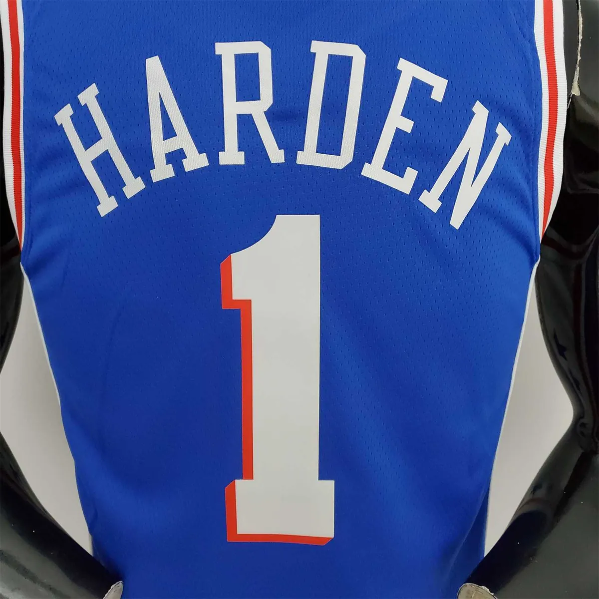 76ers Harden #1 V-Neck Blue 4