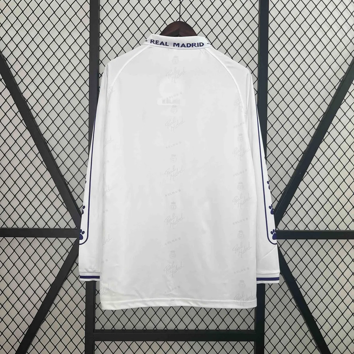 94-96 Real Madrid Home Retro Kit Long Sleeve Vintage Shirt Football AAAAJersey Supplier 3