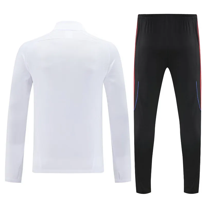 25-26 Bayern Munich UPB White Training Kits Long Football Tracksuits 2