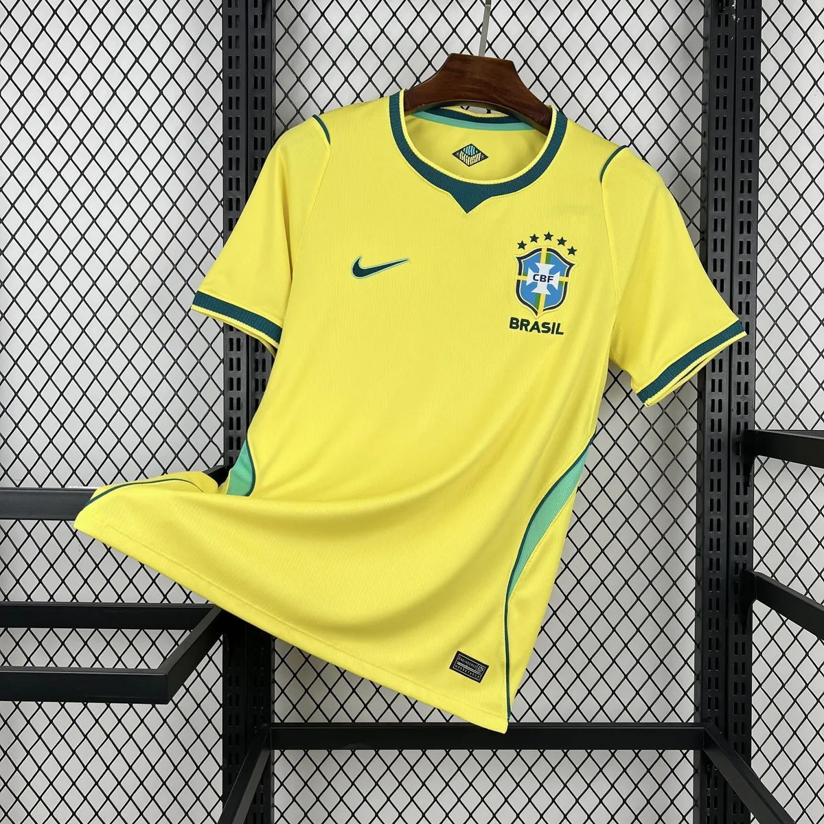2026 World Cup Brazil Home Yellow Soccer Shirt Fan Version 3