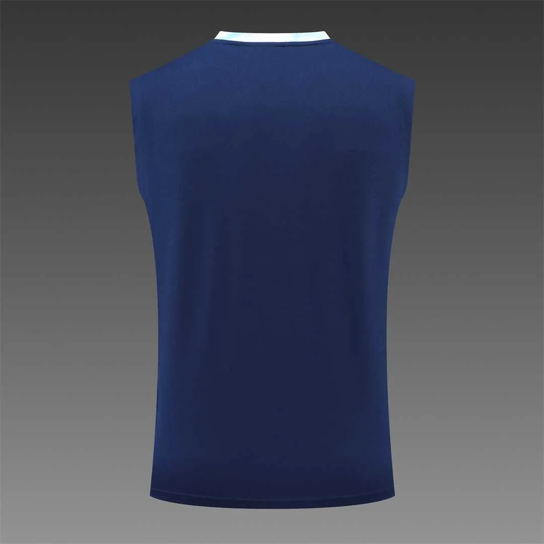 22-23 Marseille vest training suit kit dark blue white 11