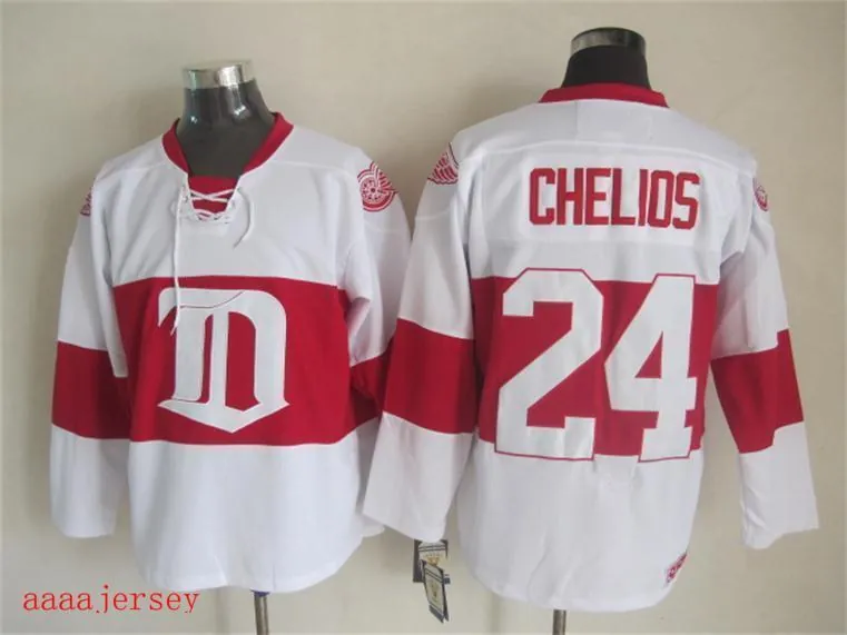 Detroit Red Wings retro ice hockey jersey M-3XL 底特律红翼队复古冰球服 7