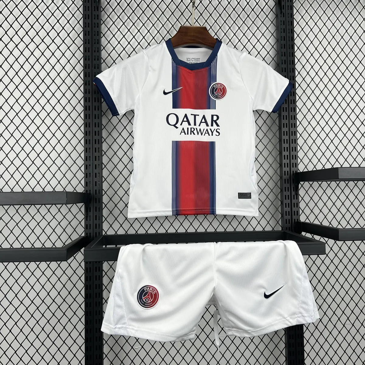 26-27 PSG Away Kid Kits Youth Football Apparels AAAAJersey Supply Yupoo 6 3