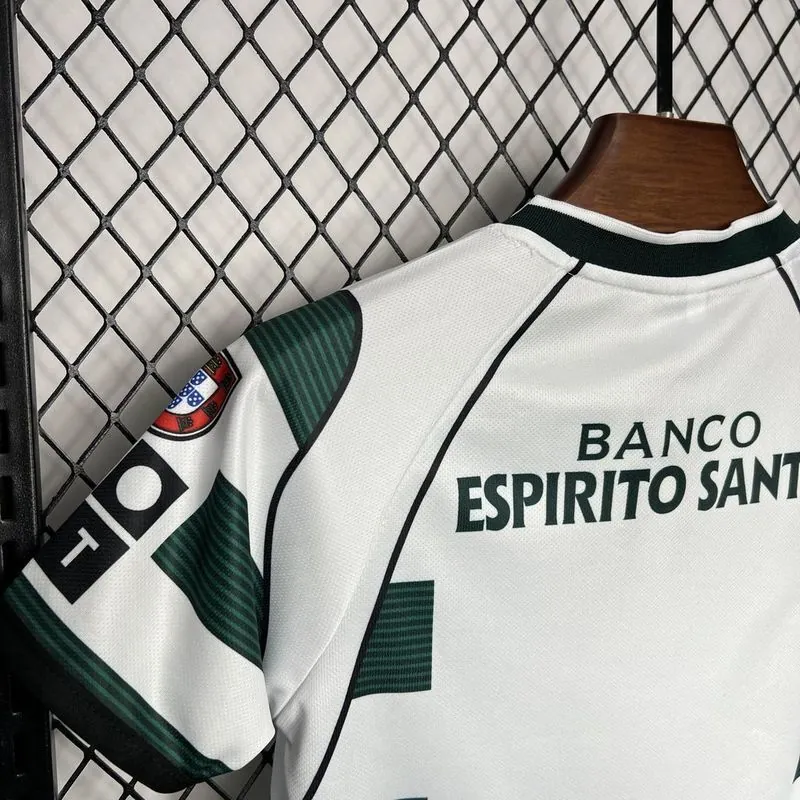 01-03 Sporting Lisbon Home Retro Kid Kits Youth Apparels Football AAAAJersey Yupoo 3