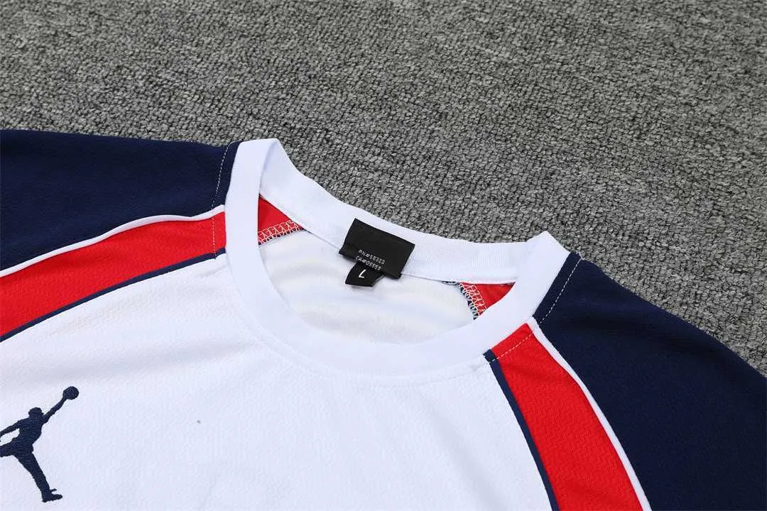 22-23 PSG training suit short sleeve kit White Blue Red 2