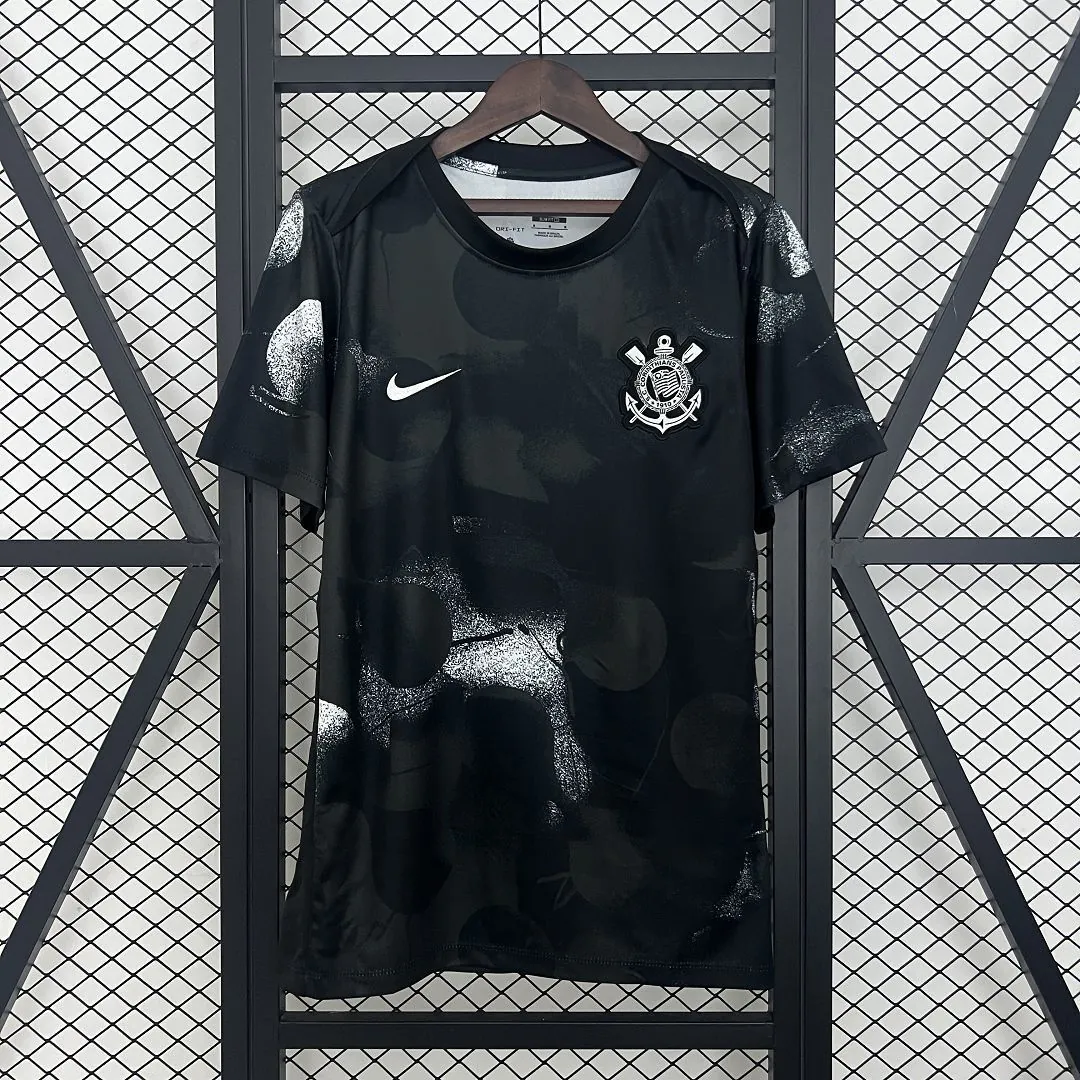 25-26 Corinthians Pre-Match Kit Soccer T-Shirt AAAAJersey Dropship Yupoo 8