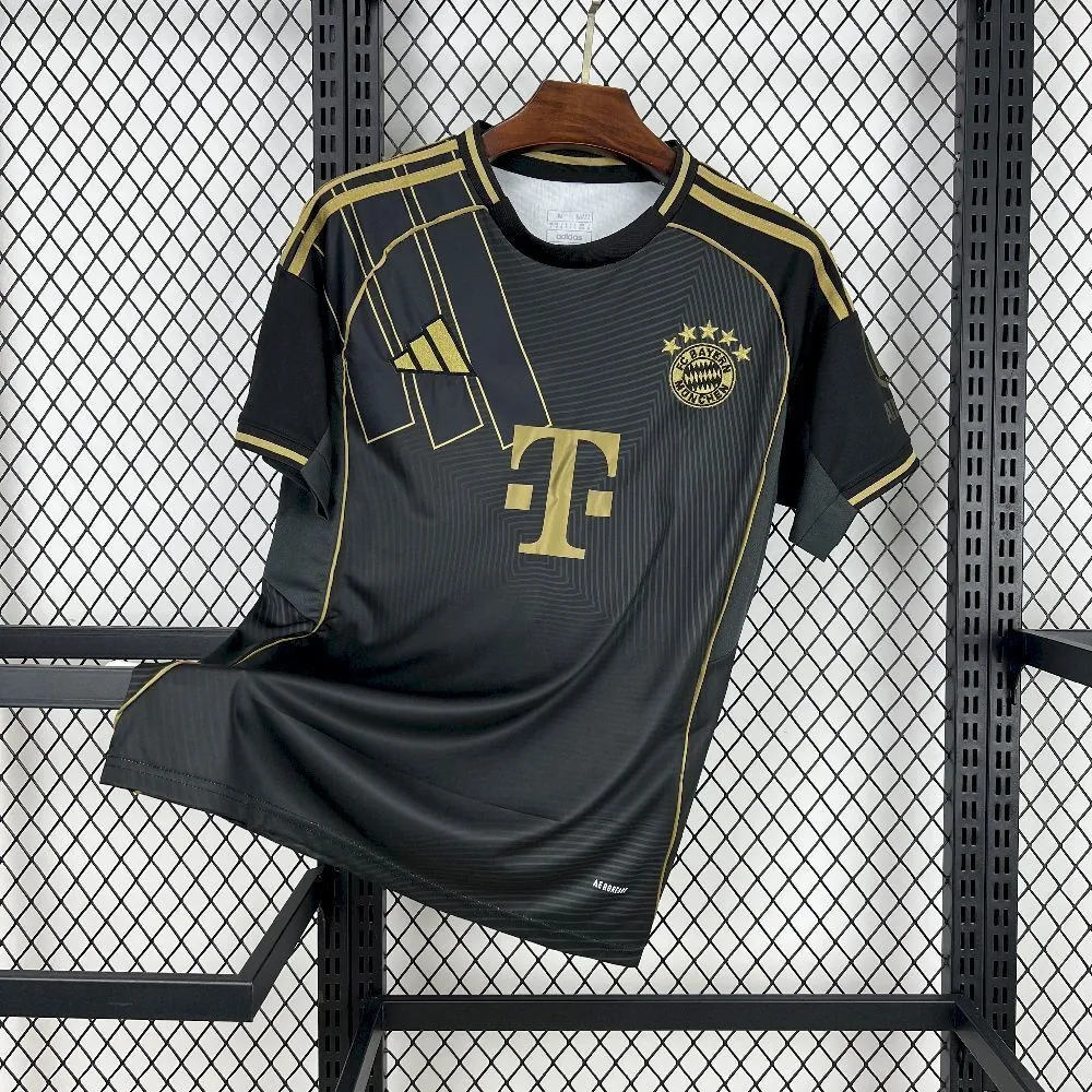 25-26 Bayern Munich x Addidas Black Special Edition Shirt Football Apparels AAAAJersey Supply Y 7