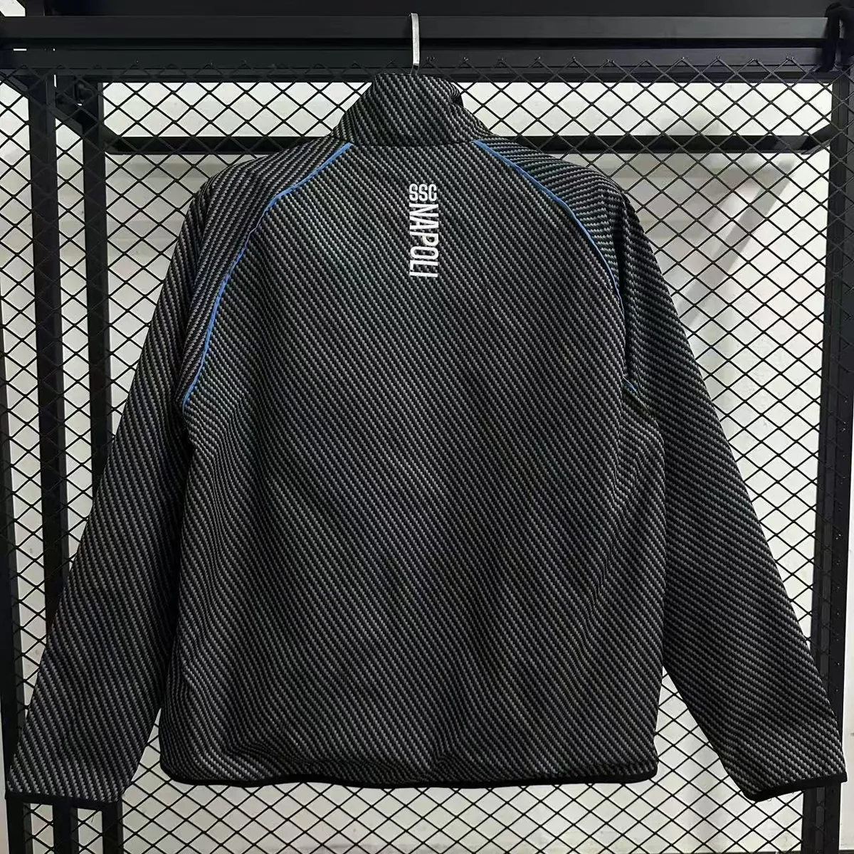25-26 Naples Pad Printed Black Waterproof Windbreaker Jackets AAAAJersey Yupoo 3