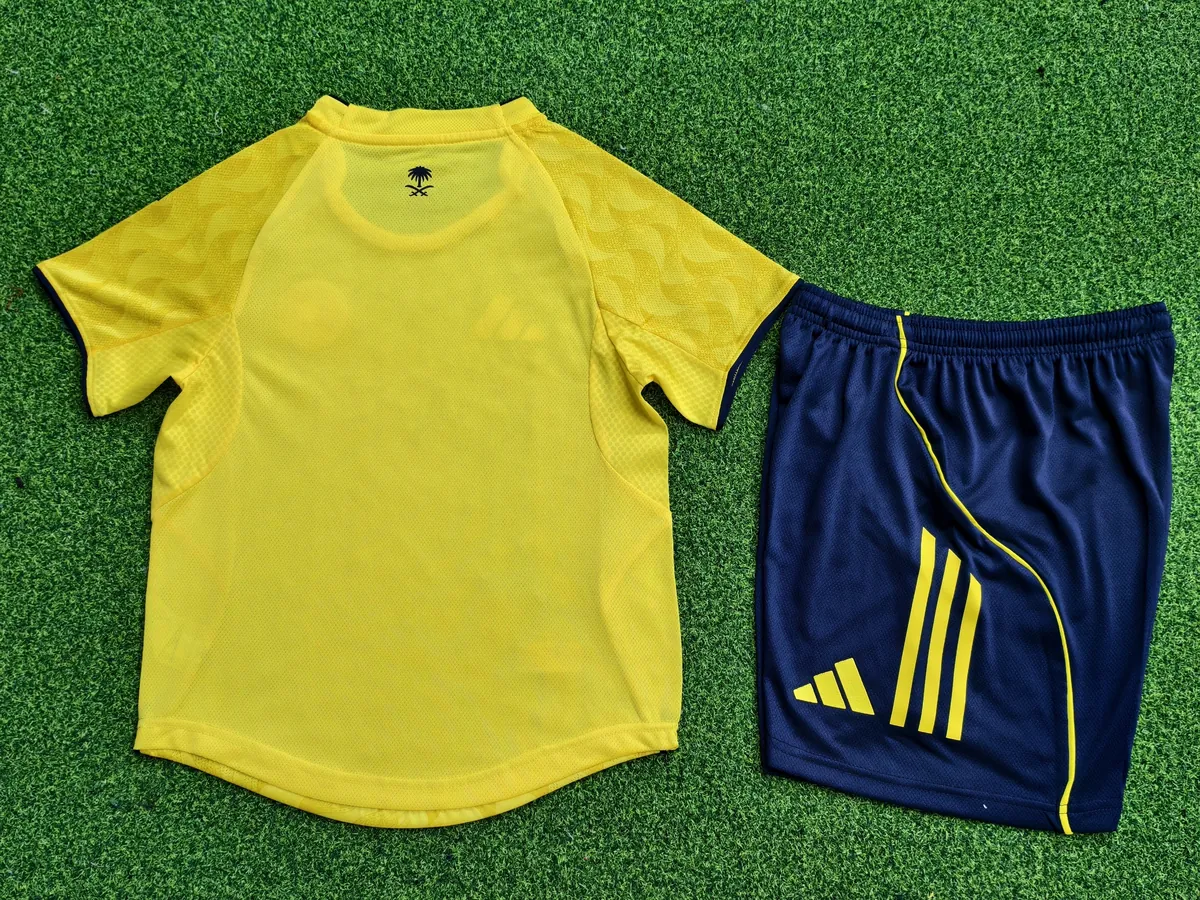 25-26 Al-Nassr Home Player Version Kid Kits Youth Apparels AAAAJersey Supply Yupoo 1