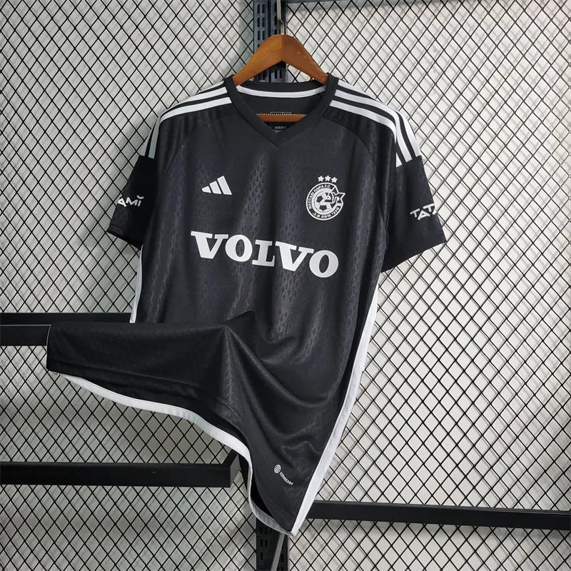 23-24 Maccabi Black away size S-4XL Soccer Jersey 7