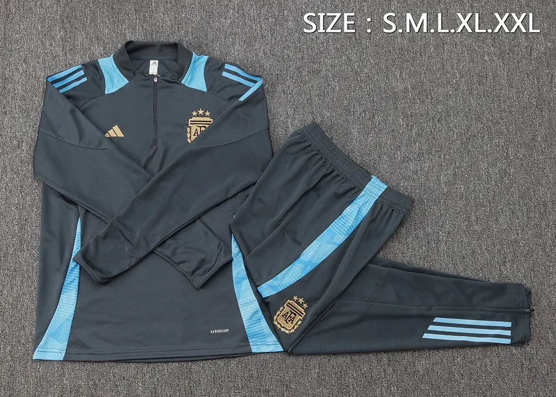 2024 Argentina Long Sleeve Training Suit Football Shirts 2