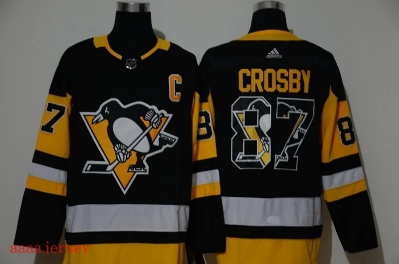 Pittsburgh Penguins printed version ice hockey jersey M-3XL 匹兹堡企鹅印花版冰球服 2