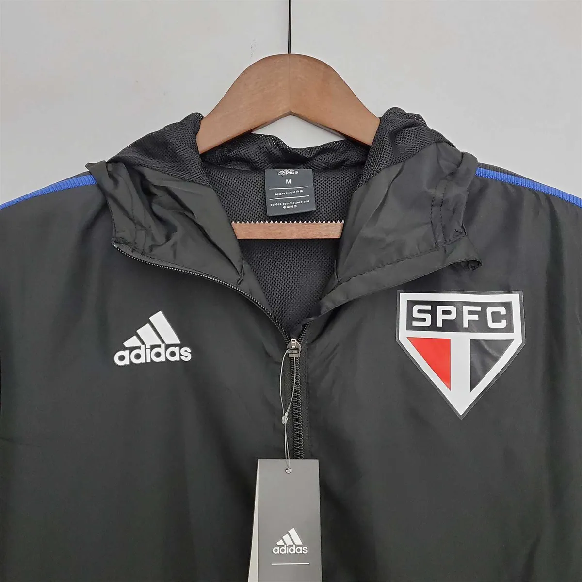22-23 Sao Paulo black windbreaker 2