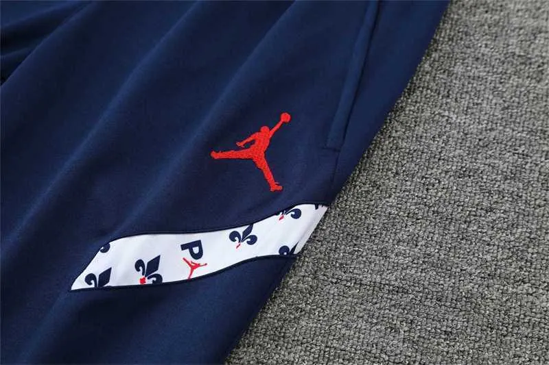 Polo Jordan PSG white sapphire blue print 6