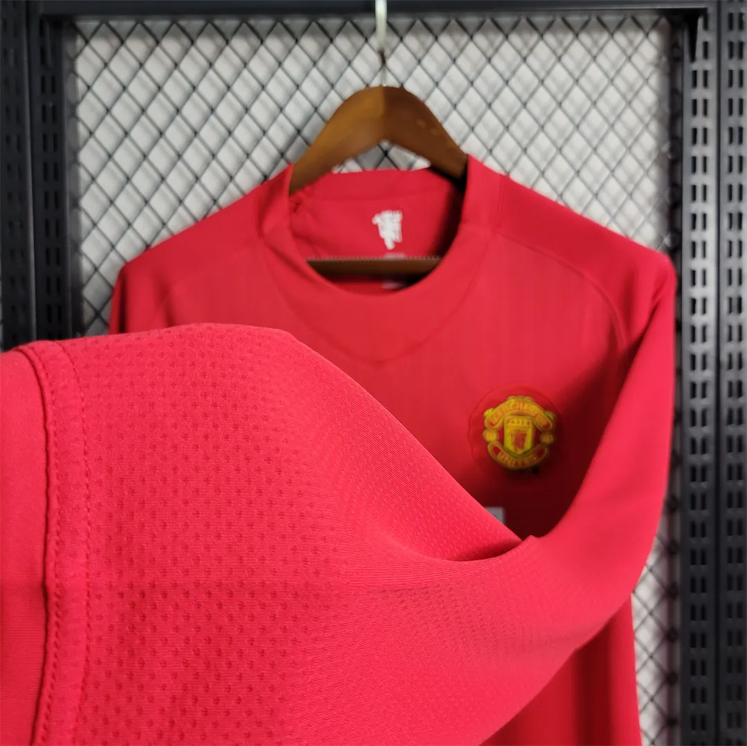 07-08 Manchester United Champions League version home Long Sleeve 3