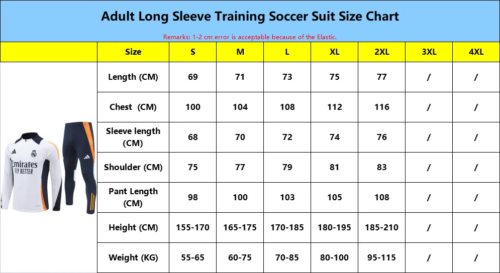 All Products Size Chart 20