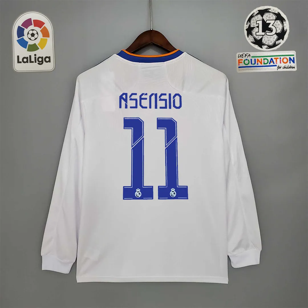 21-22 Real Madrid home long sleeve 5