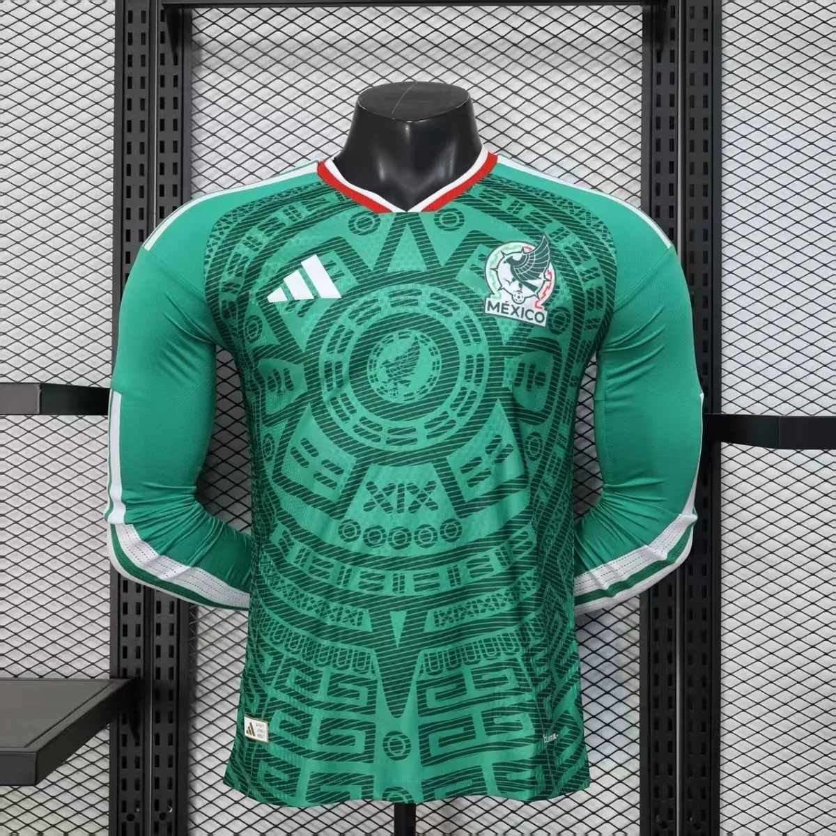 2026 World Cup Mexico Home Kit Player Version Long Sleeve Shirt Football AAAAJersey Dropship Yu 9