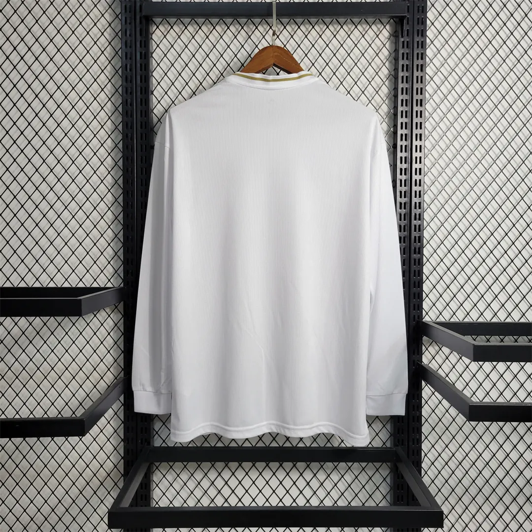 19-20 Real Madrid home white long sleeve 6