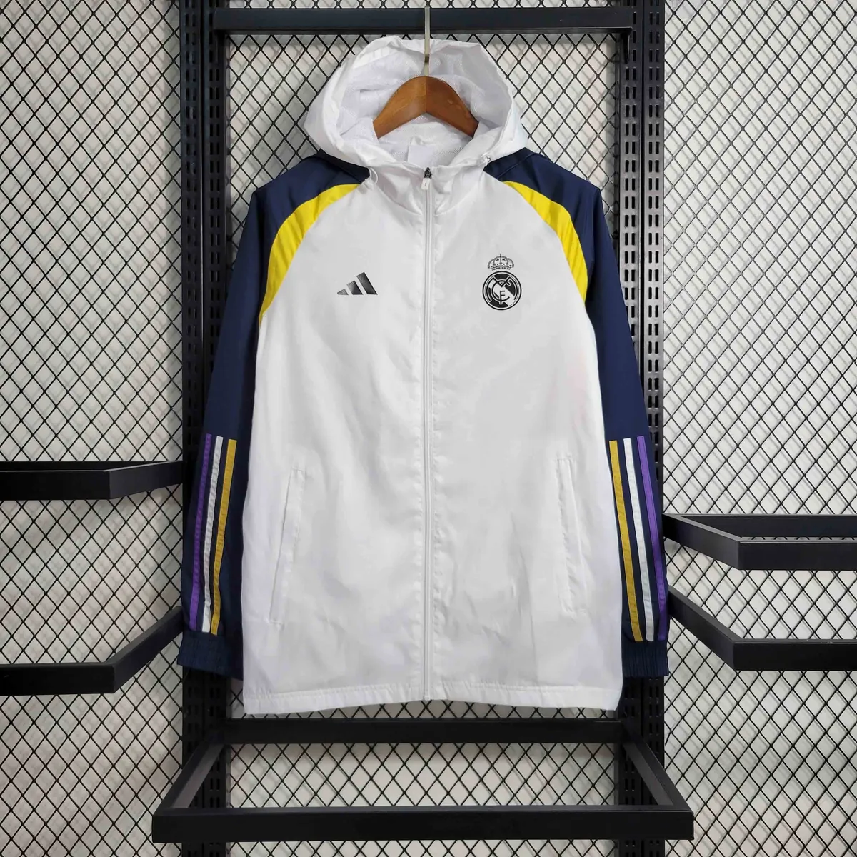 23-24 Real Madrid White Windbreaker New Jackets Soccer Jerseys Yupoo 7