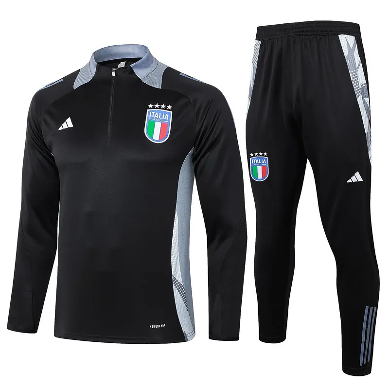 2024 Italy Long Sleeve Training Suit Football Shirts 3