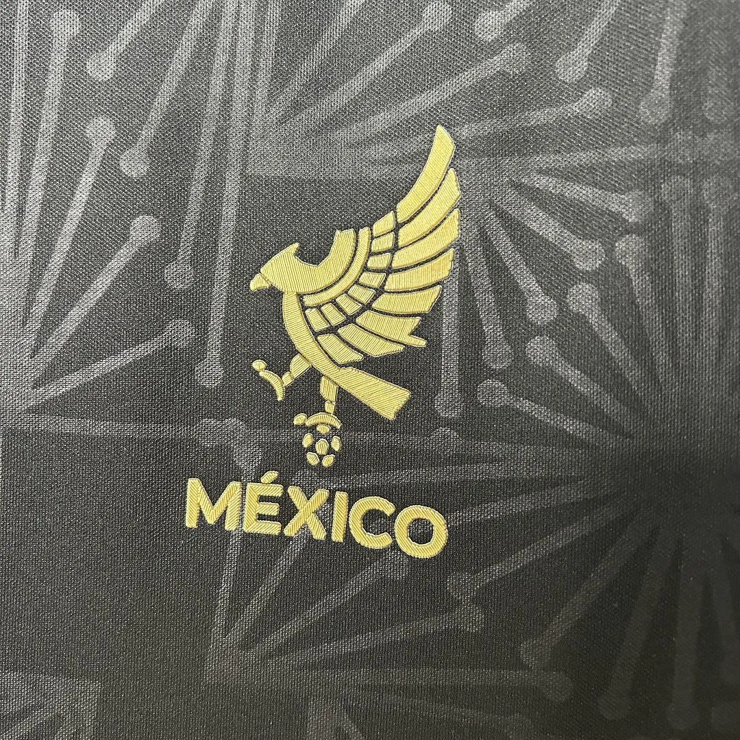 2025 Mexico Gold Jersey Black Special Edition Shirt Soccer Uniform AAAAJersey Wholesale Yupoo 2