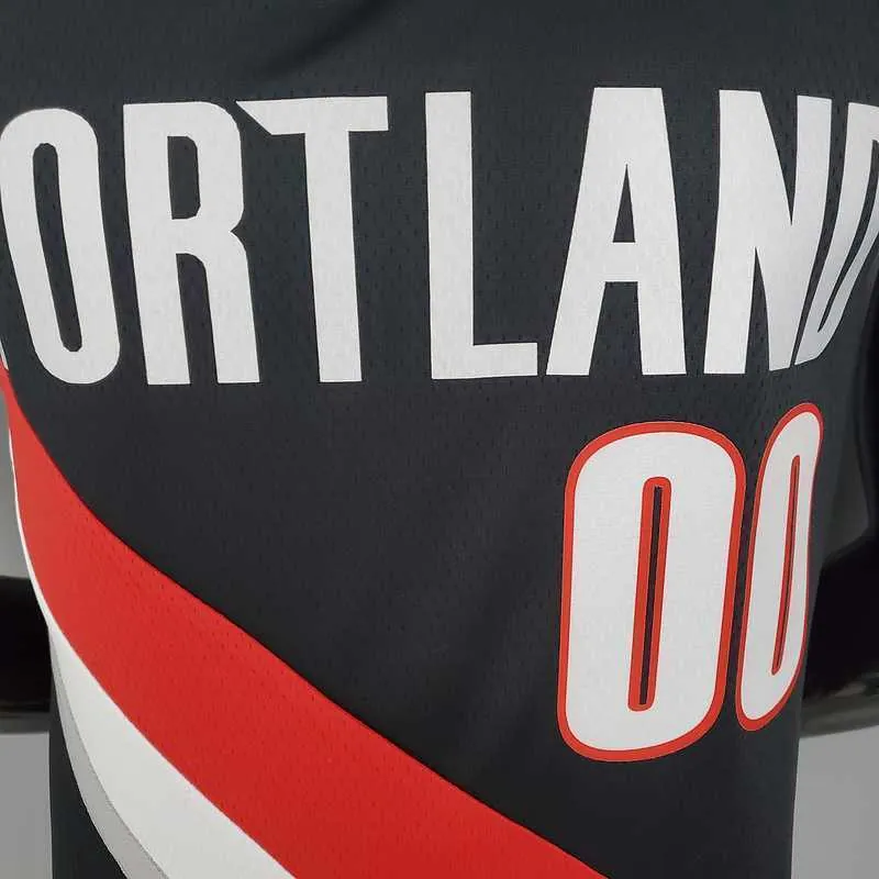 2021 ANTHONY#00 Trail Blazers Home black 2