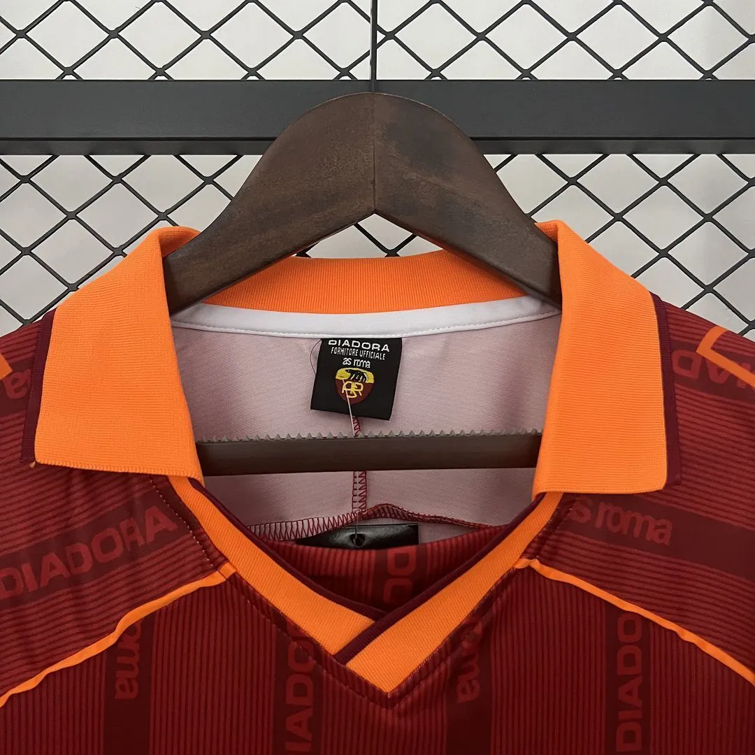 99-00 Roma Home Retro Kit Vintage Shirt AAAAJersey Dropship Yupoo 3