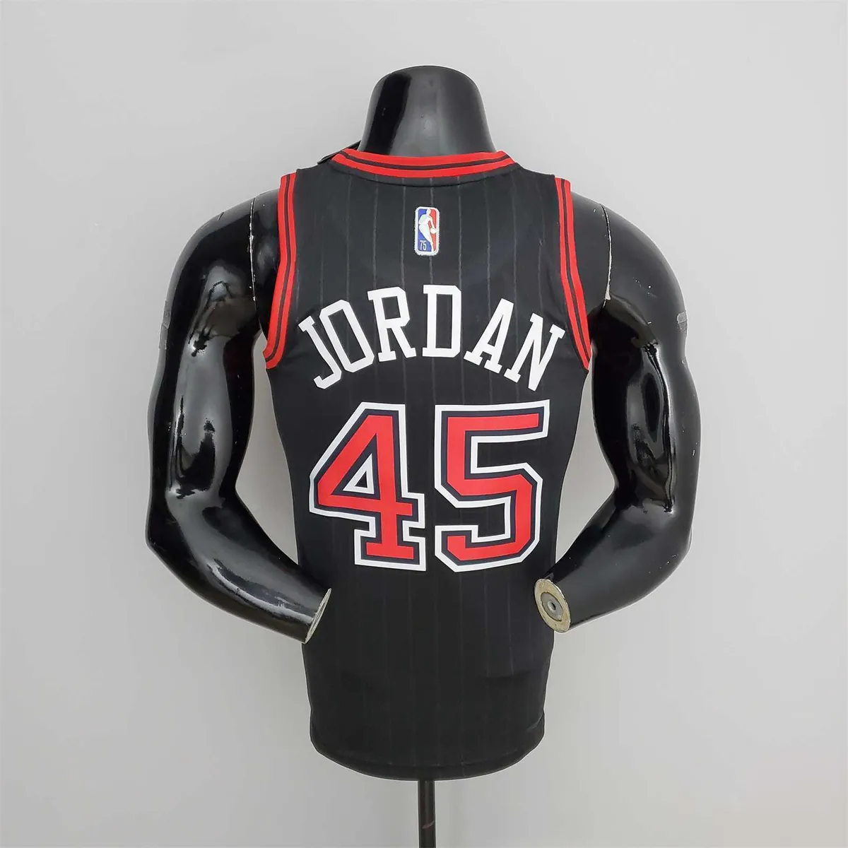 75th Anniversary Jordan #45 Bulls Flyers Black NBA Jersey 7