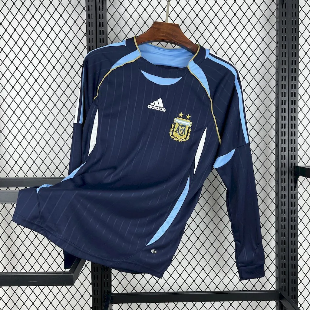 2006 Argentina Away Long Sleeve Retro Kit Vintage Shirt AAAAJersey Supplier Yupoo 6