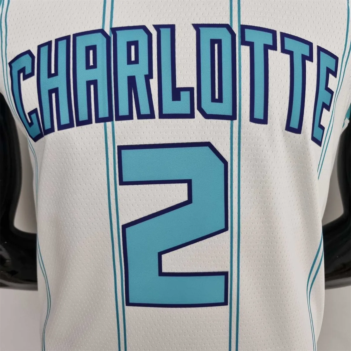 75th Anniversary Ball #2 Charlotte Hornets White NBA Jersey 5