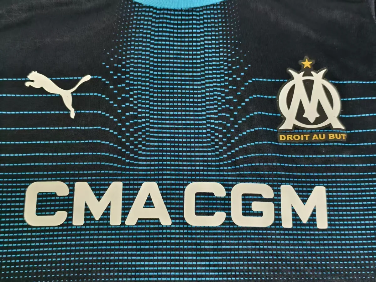 25-26 Marseille Away Kid Kits Player Version Youth Apparels Football AAAAJersey Supply Yupoo 2
