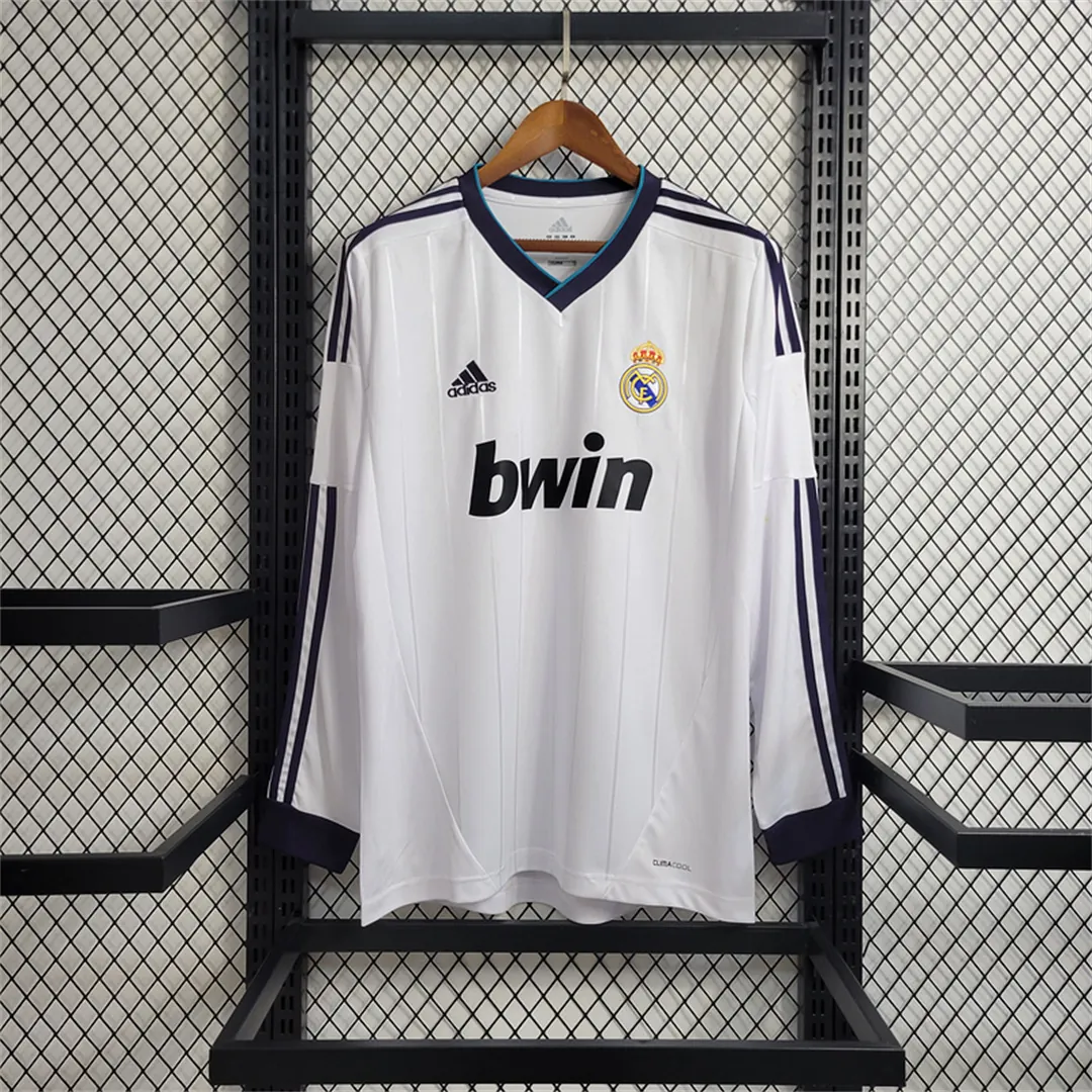 12-13 Real Madrid home long sleeve 8