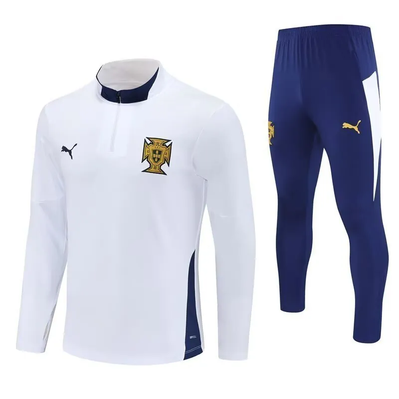 25-26 Portugal White Long Sleeve Training Kit Soccer AAAAJersey Yupoo 3