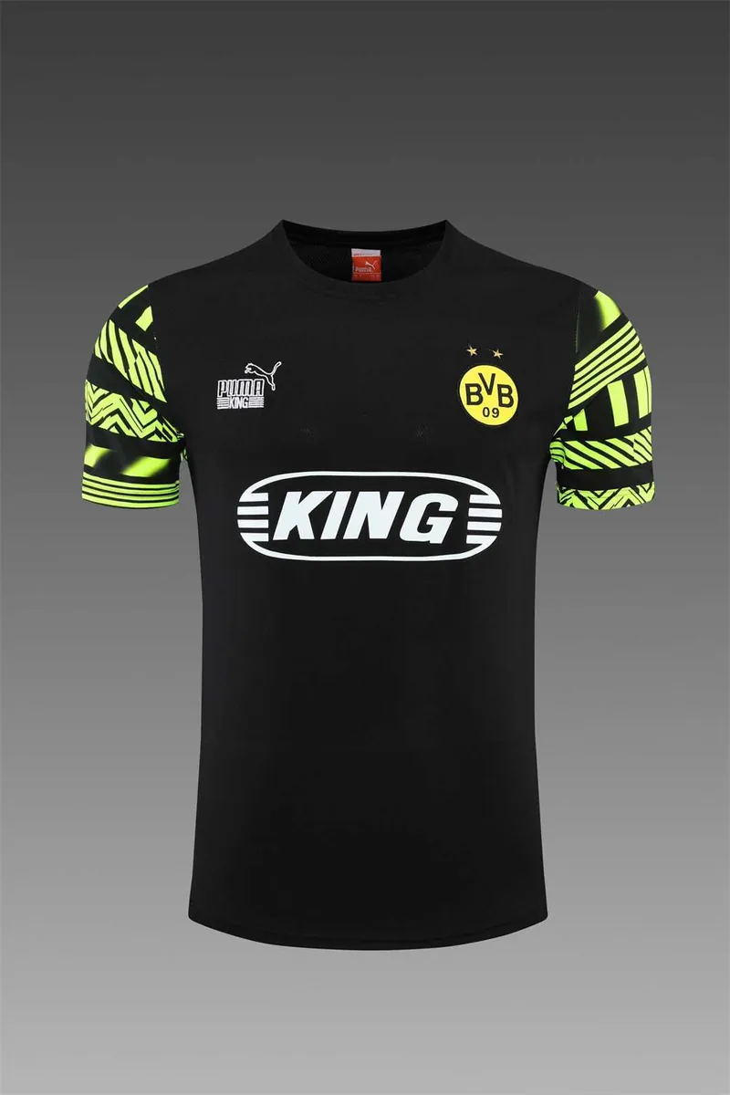 22-23 Dortmund Training Suit Short Sleeve Kit Black 13