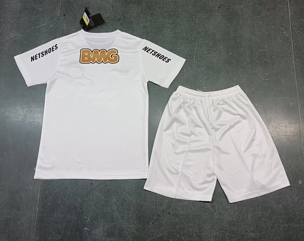 11-12 Santos Home Retro Kids Kit Size-16-28 Soccer Jersey Yupoo 11