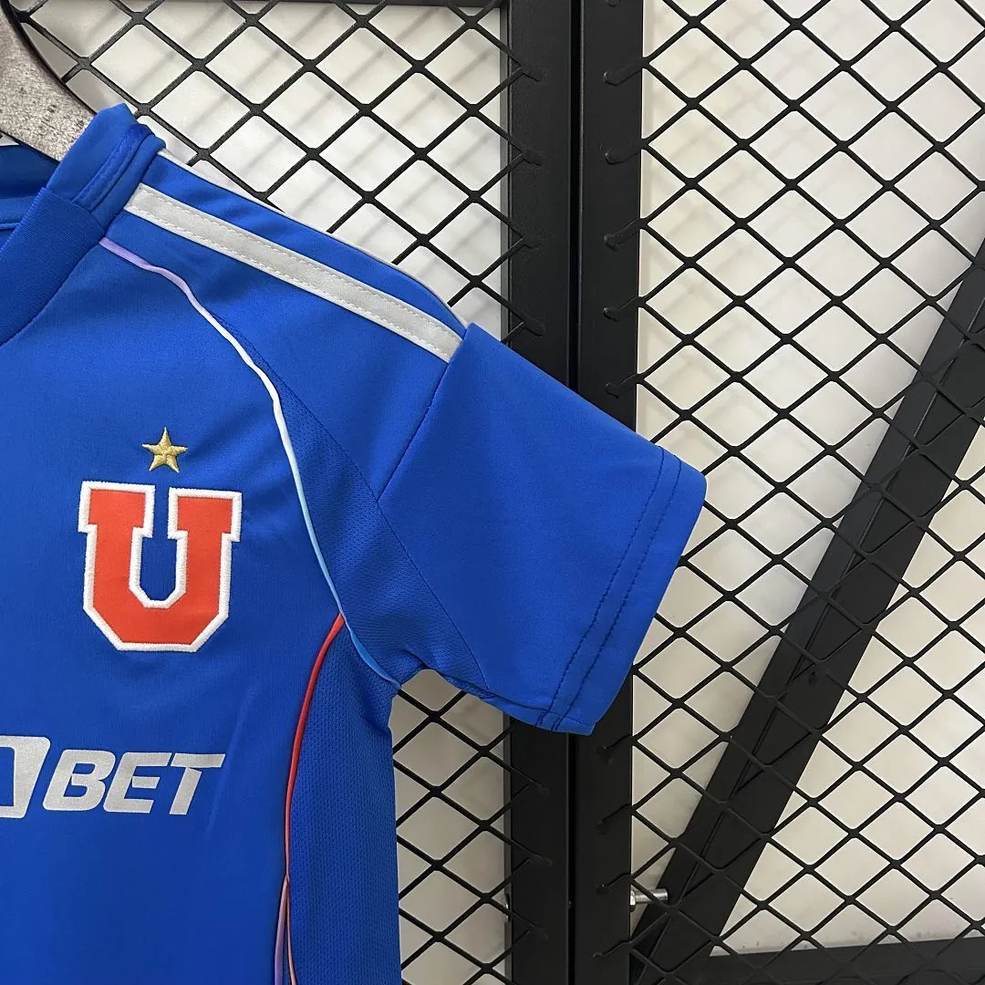 25-26 University of Chile Home Kid Kits Youth Apparels AAAAJersey Dropship Yupoo 2