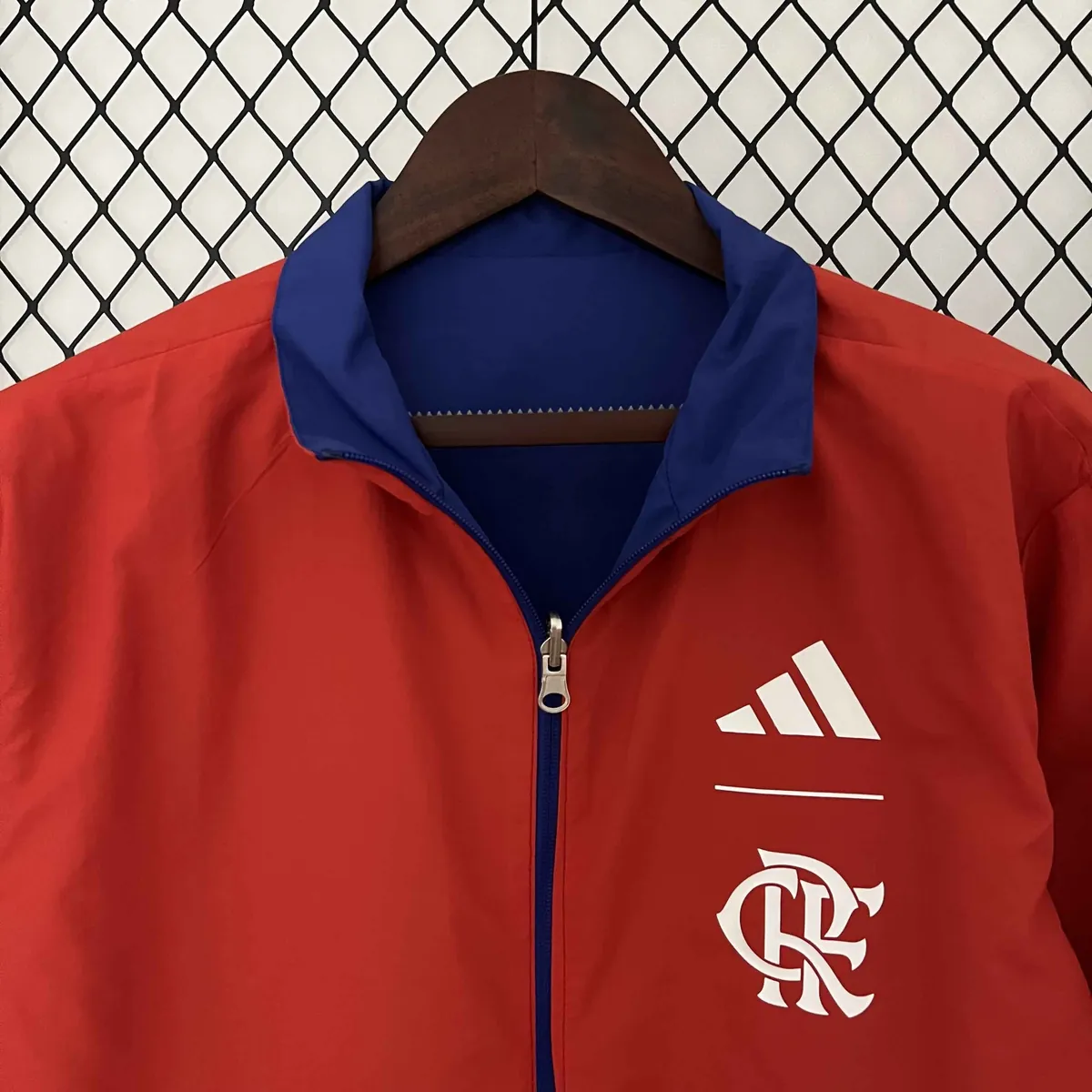 23-24 Flamengo Reversible Windbreaker Red&Blue Double-Sides Jacket Soccer Jerseys For Sale 3