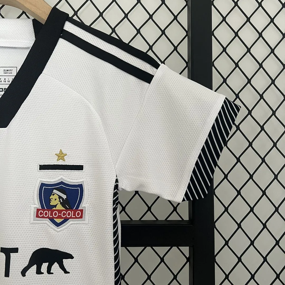 24-25 Colo Colo Home Kid Kits Children Sets Jersey Supplier Yupoo 3