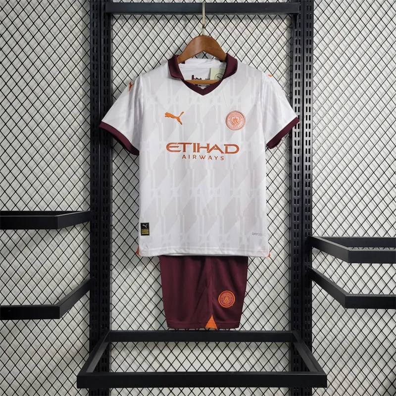 23-24 Kids Manchester City away size 16-28 Football Shirt 11