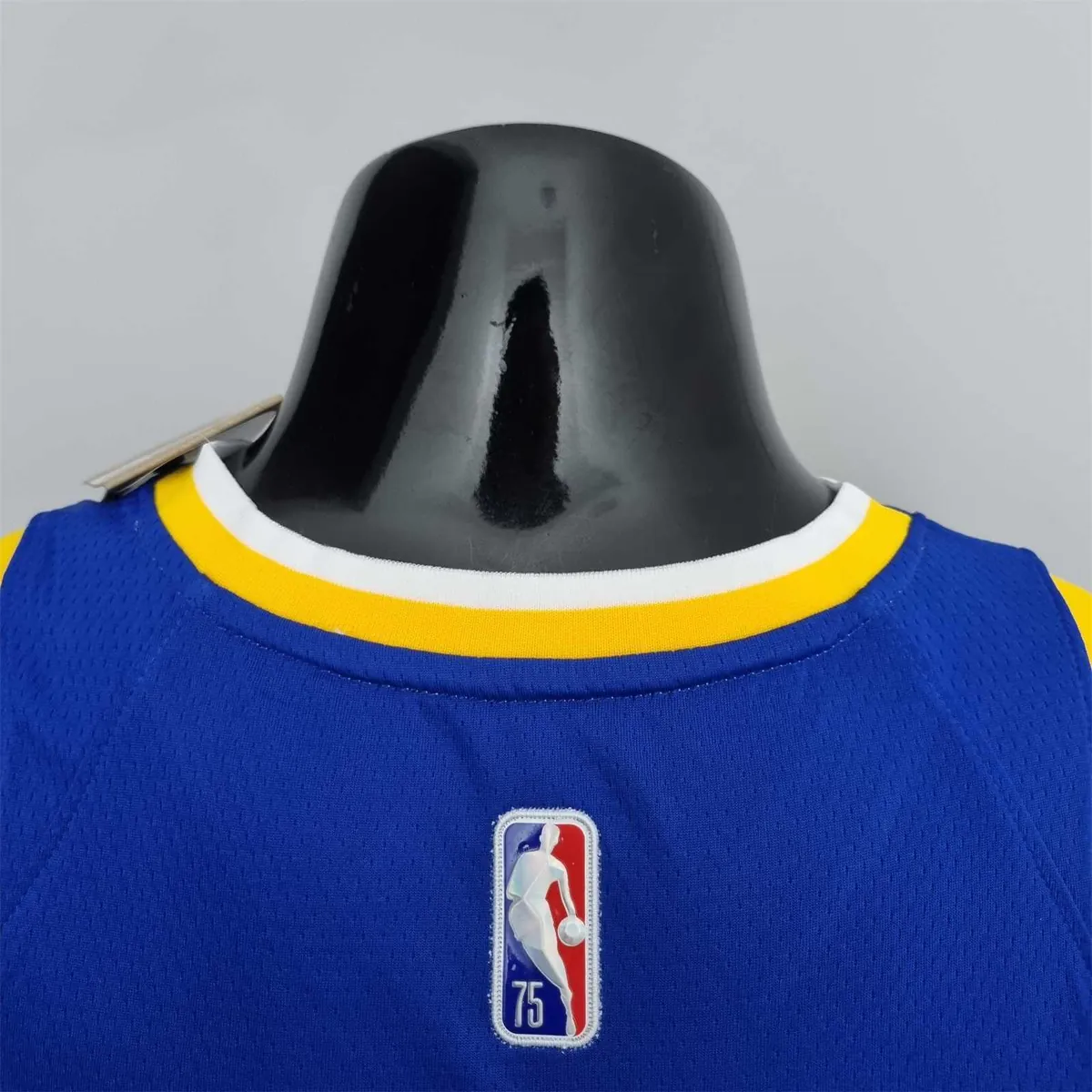 75th Anniversary Toscano#95 Golden State Warriors Mexico Exclusive Blue NBA Jersey 4