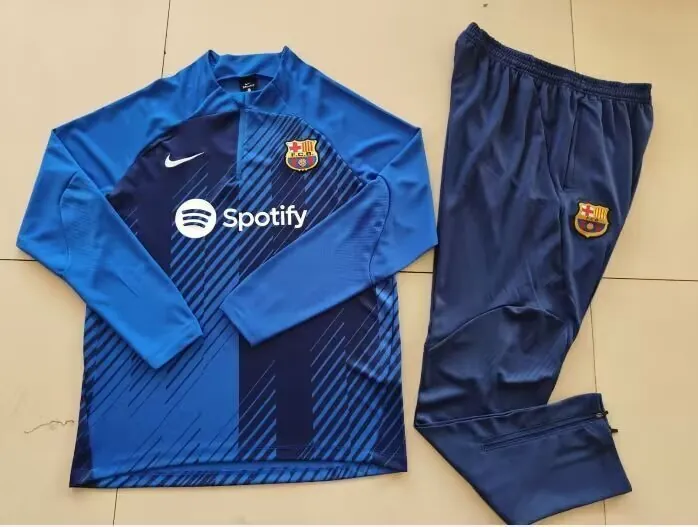 23-24 Barcelona Training Long Sleeve Soccer Jerseys Yupoo 1