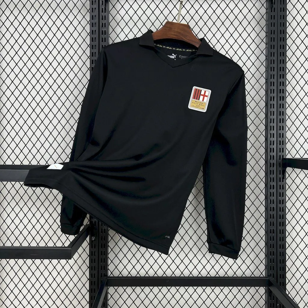 24-25 AC Milan 125th Anniversary Edition Black Long Sleeve Shirt AAAAJersey Supplier Yupoo 4