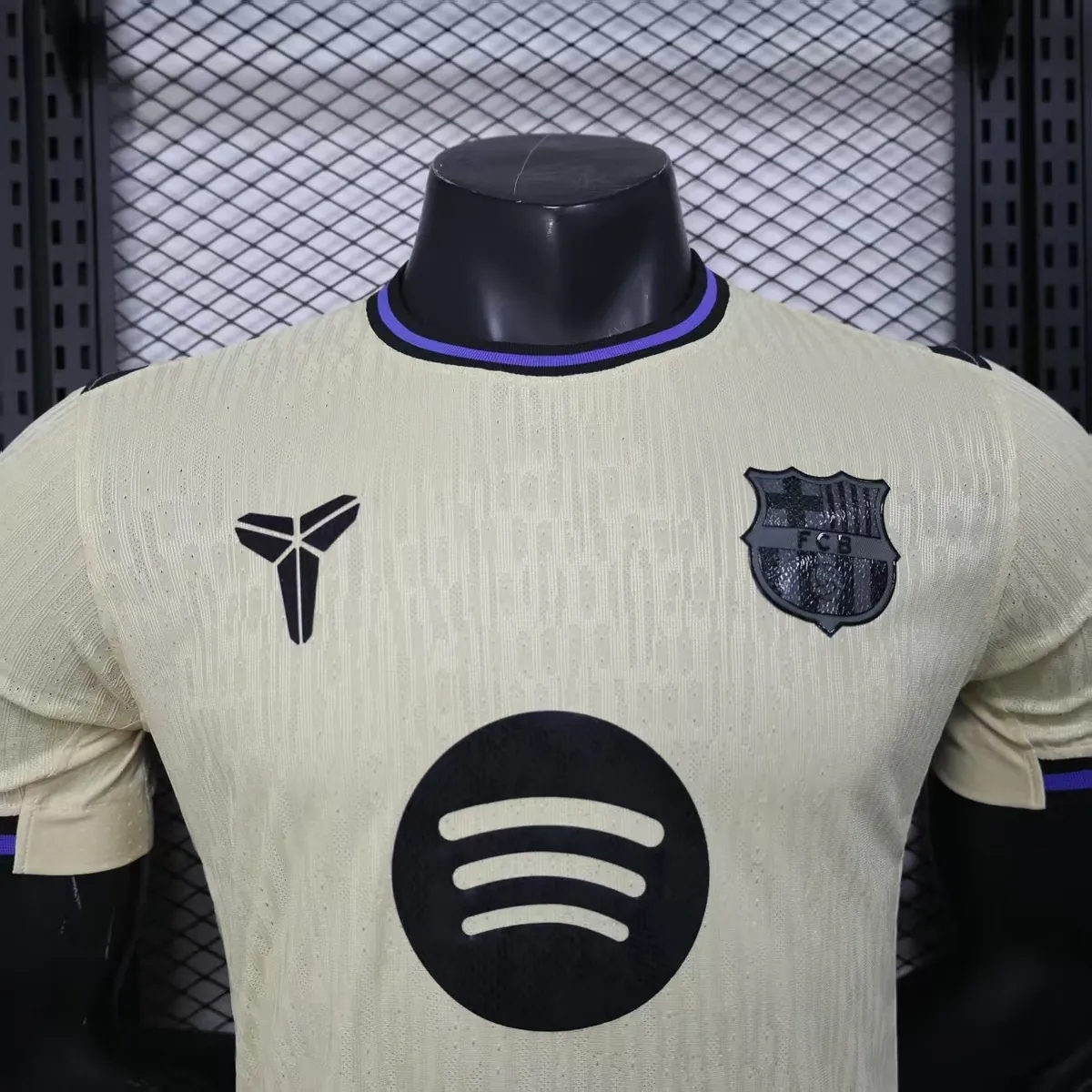 25-26 Barcelona Away Kit Football Player Version Long Sleeve Summer Shirt AAAAJersey Supply Yup 2