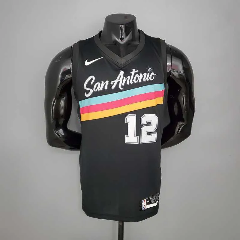 New ALDRIDGE#12 season Spurs City Edition black 8