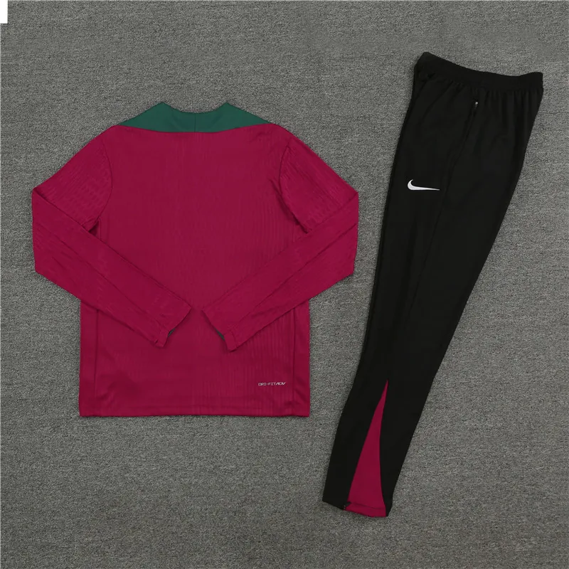24-25 PSG Long Sleeve Tracksuit Red Training Suits Football AAAAJersey Yupoo 1