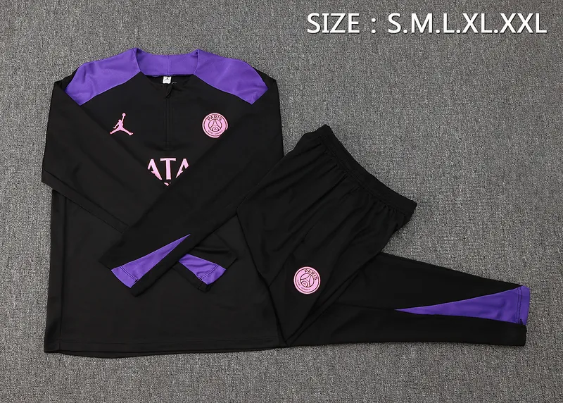 24-25 PSG Long Sleeve Training Suit Football Shirts 1