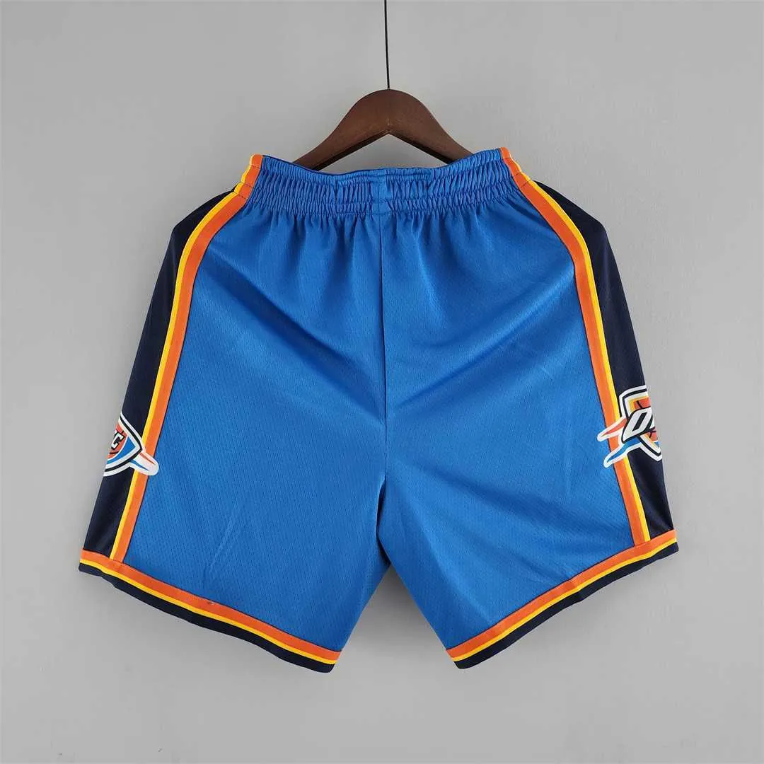 Oklahoma City Thunder NBA Shorts Blue 3