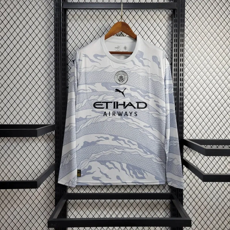 24-25 Manchester City The Year of Dragon Kit Long Sleeve Shirt Jersey Supplier Yupoo 7