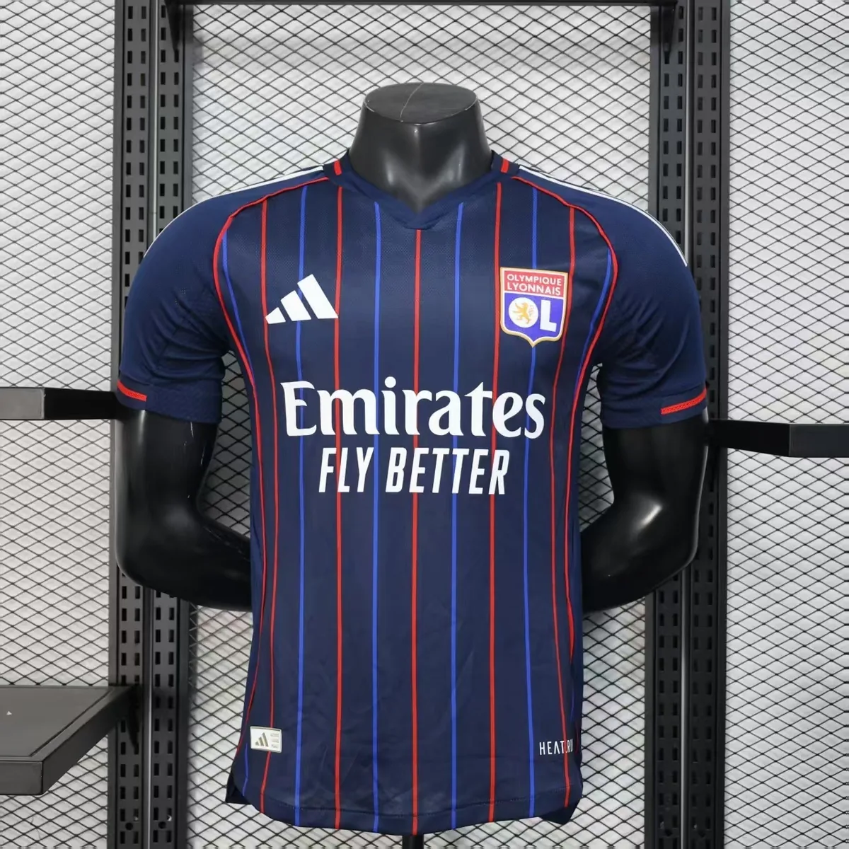 25-26 Lyon Away Kit Player Version Black Shirt Sport AAAAJersey Yupoo 9